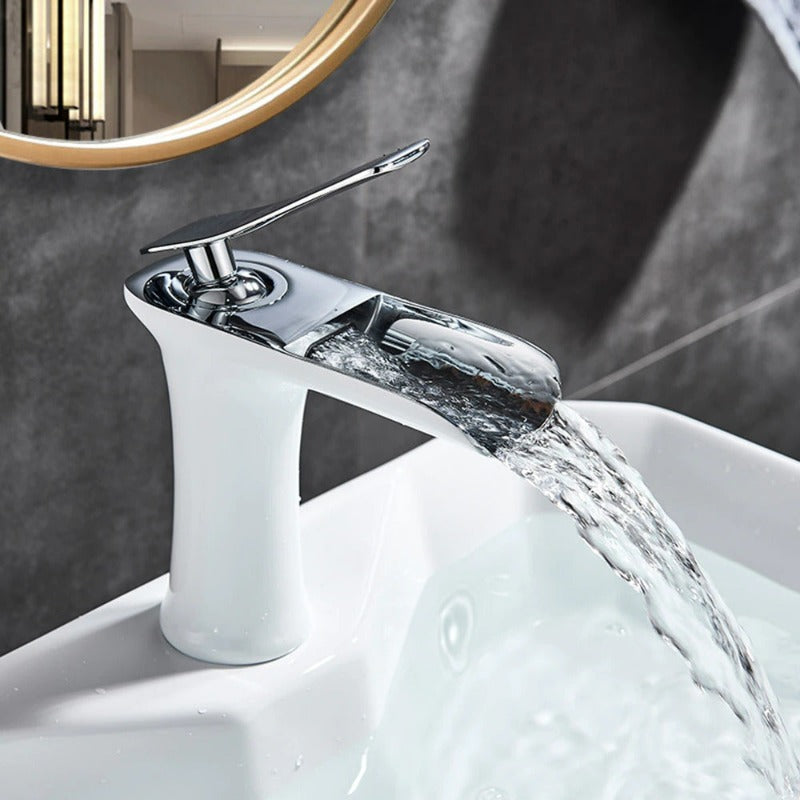 Ames - Modern Waterfall Bathroom Faucet