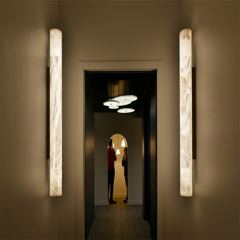 Garrom Modern Alabaster Linear Wall Sconce