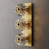 Florit Modern Crystal Ball Glass Linear Wall Sconce