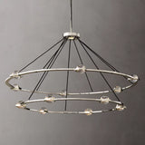 CLATANS 2-Tier Round Chandelier 60"