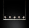 BOULA  DE Crystal Ball Linear Chandelier 48"