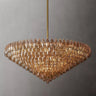 CHIARE Glass Tiered Round Chandelier 61"