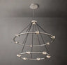 CLATANS 2-Tier Round Chandelier 48"