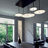 Hazek Contemporary Alabaster Pendant Light for Living and Dining Spaces