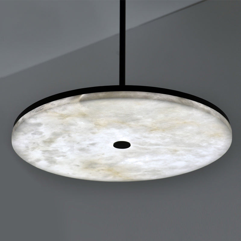 Hazek Contemporary Alabaster Pendant Light for Living and Dining Spaces