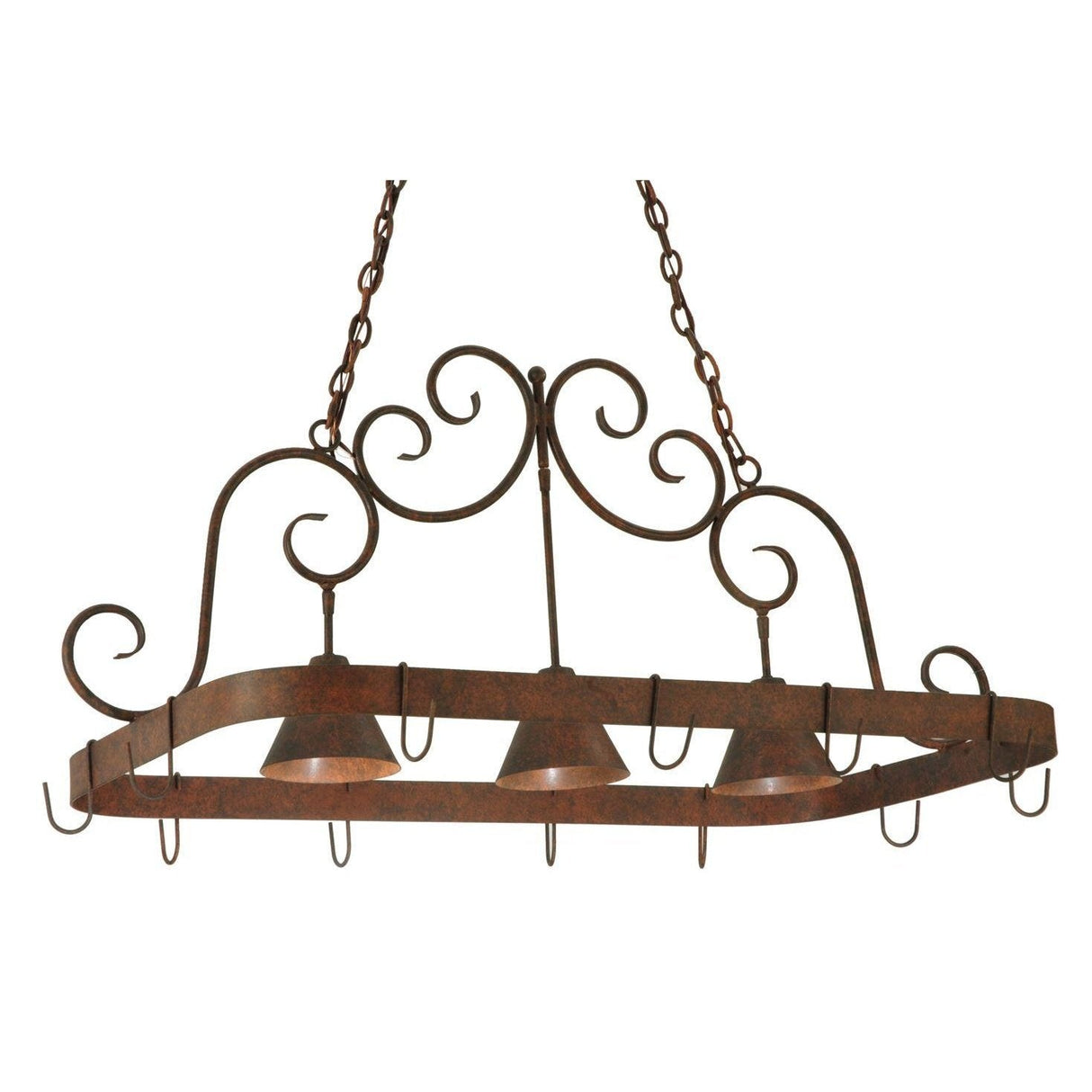 Meyda 46"L Elana 3 LT Pot Rack