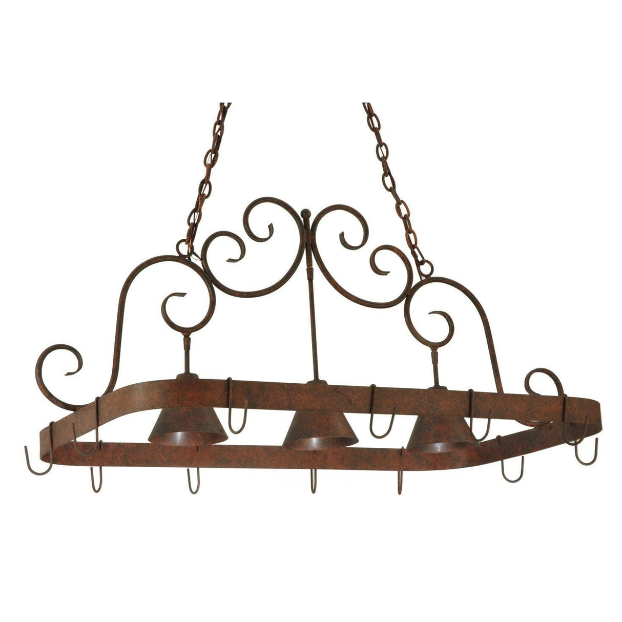 Meyda 46"L Elana 3 LT Pot Rack