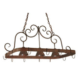 Meyda 46"L Elana 3 LT Pot Rack