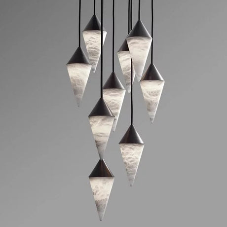 Hannaa Alabaster Chandelier, Upscale Chandelier Lighting