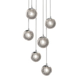 Champagne Bubbles 6-Light Round LED Pendant Light