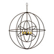 Meyda 43" Globe Rusty Nail Atom Enerjisi 8 LT Chandelier