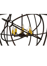 Meyda 43" Globe Rusty Nail Atom Enerjisi 8 LT Chandelier