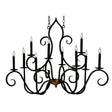 Meyda 43"L Clifton 10 LT Candle Chandelier