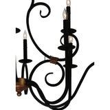 Meyda 43"L Clifton 10 LT Candle Chandelier