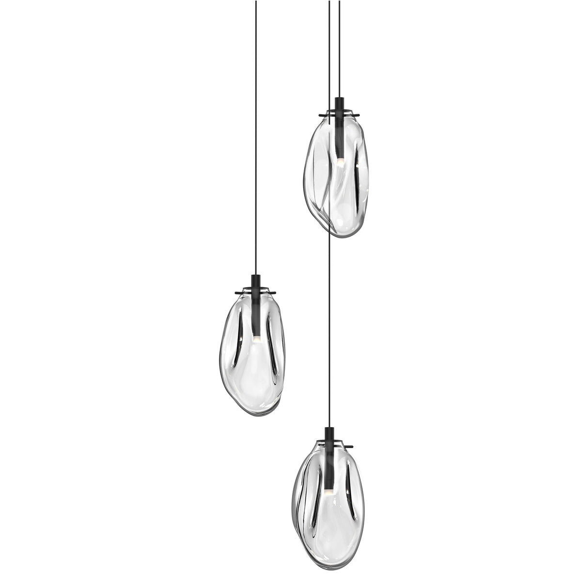 Liquid Three Light Multi Pendant Light