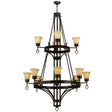 Meyda 46" Wide Savino 12 Light Two Tier Chandelier