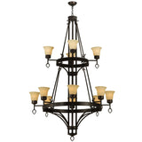 Meyda 46" Wide Savino 12 Light Two Tier Chandelier