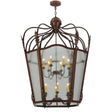 Meyda 43" Wide Rustic Citadel 12 LT Lantern Pendant