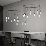 Suspenders Triple Ring Multi Light Pendant Light