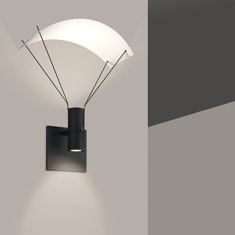 Suspenders Wall Light with Parachute Luminaire