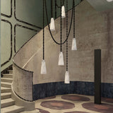 Cassia 7 Lights Handcrafted Alabaster Pendant, Luxury Modern Pendant Light