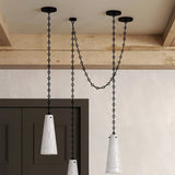 Cassia 7 Lights Handcrafted Alabaster Pendant, Luxury Modern Pendant Light