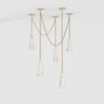 Cassia 5 Lights Handcrafted Alabaster Pendant, Luxury Modern Pendant Light