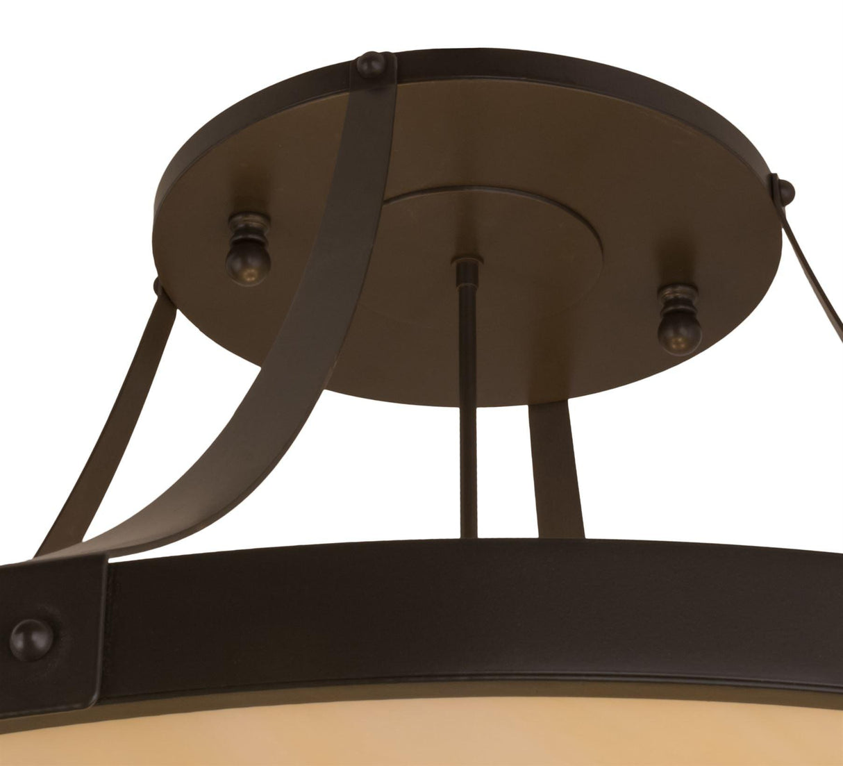 Meyda 43"W Bronze Urban Semi-Flushmount