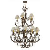 Meyda 46"W Alexandria 15 LT Chandelier