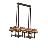 Meyda 38" Mission Balsam Pine 8 LT Oblong Chandelier