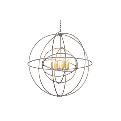 Meyda 43" Globe Nickel Atom Enerjisi 8 LT Chandelier