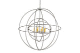 Meyda 43" Globe Nickel Atom Enerjisi 8 LT Chandelier