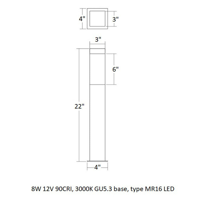 Inside Out™ Square Column™ LED Bollard