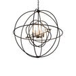 Meyda 43" Black Globe Atom Enerjisi 8 LT Chandelier