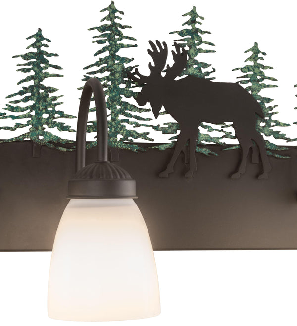 Meyda 35" Wide Wandering Moose 4 Light Vanity