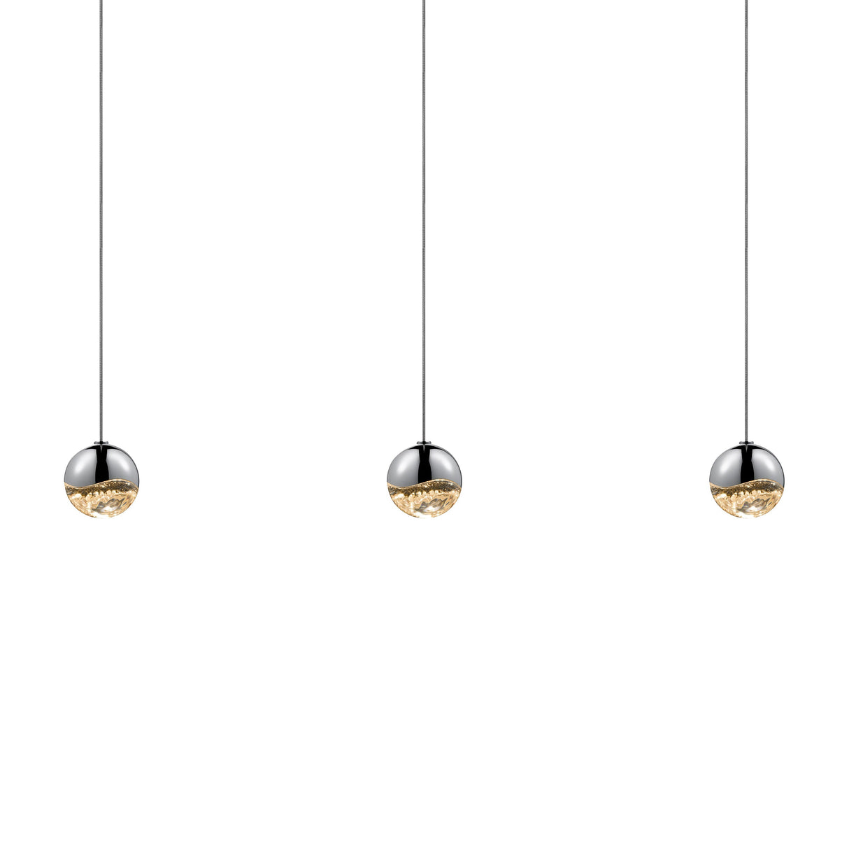 Grapes Three Light Linear Pendant Light