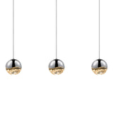 Grapes Three Light Linear Pendant Light