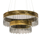 Meyda 43"W Cilindro Illusion Two Tier Pendant