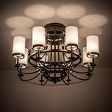 Meyda 46" Wide Saxony 8 Light Chandelier