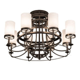 Meyda 46" Wide Saxony 8 Light Chandelier