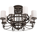 Meyda 46" Wide Saxony 8 Light Chandelier