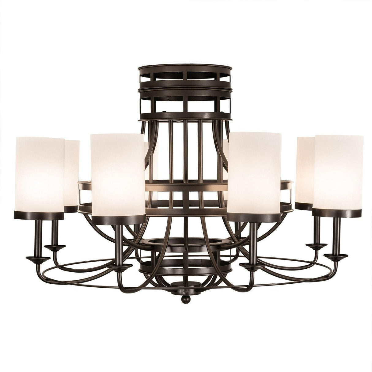 Meyda 46" Wide Saxony 8 Light Chandelier