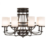 Meyda 46" Wide Saxony 8 Light Chandelier