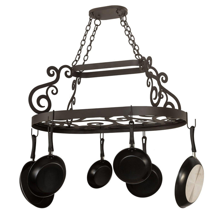 Meyda 38" Long Neo Pot Rack 197433