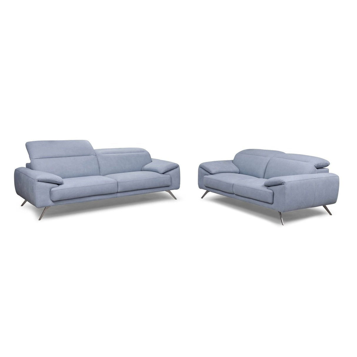 Bellini Modern Living Swing Sofa, CAT 35 Maya Light Blue 7317 Swing S LBLU