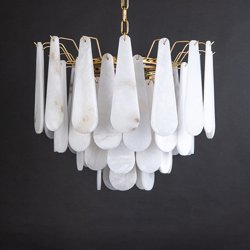 Anthet Spanish Alabaster Luxury Lamp Fixtures, Elegant Chandeliers