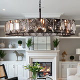 Hansom Luxury Glass Round Chandelier 60"