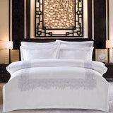 Hazel Hotel Stitch Egyptian Cotton Duvet Cover Set Duvet Cover Set - Point Design Queen / Flat Sheet / 4 Pieces pointdsgn.com