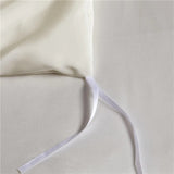 Eloise White Luxury Pure Mulberry Silk Bedding Set