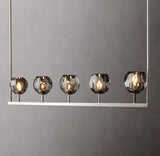 BOULA  DE Crystal Ball Linear Chandelier 48"